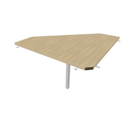 Raccordo 90° piano rovere 84x84xH.75 cm gamba in …