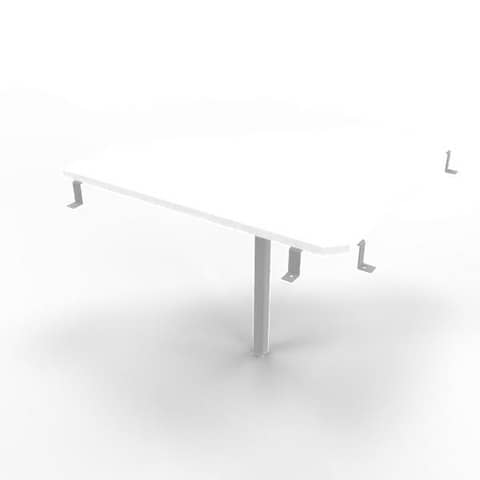 Raccordo 90° piano bianco 84x84xH.75 cm gamba in …