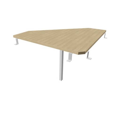 Raccordo 90° piano rovere 84x84xH.75 cm gamba in …