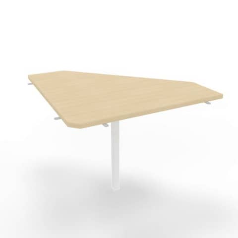 Raccordo 90° piano rovere 84x84xH.75 cm gamba in …