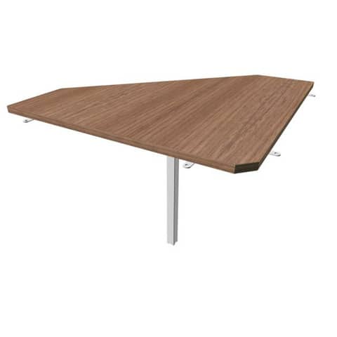 Raccordo 90° piano noce canaletto 84x84xH.75 cm gamba …