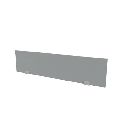 Pannello divisorio rivestito in tessuto grigio 140xH.32 cm per bench linea Practika Quadrifoglio - CODBT140-B01-012