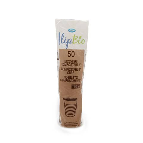 Bicchieri trasparenti in PLA BIO IlipBio 160 cc …