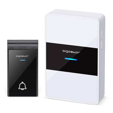 Kit campanello digitale wireless DC bianco, nero Aigostar 11x7xH.2,6/7,2x2x4 cm - 197957