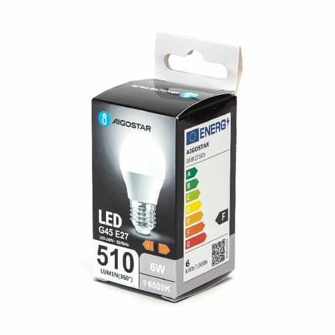 Lampadina LED G45 E27 6W - 510 lumen …