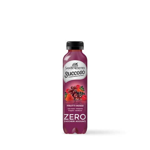 Succoso Zero gusto Frutti Rossi in PET formato 0,40 L San Benedetto - conf. da 12 bottigliette - 1771