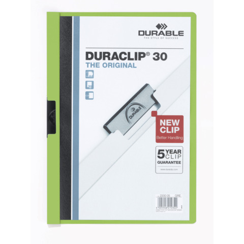 Cartellina con clip Durable DURACLIP® A4 verde - …