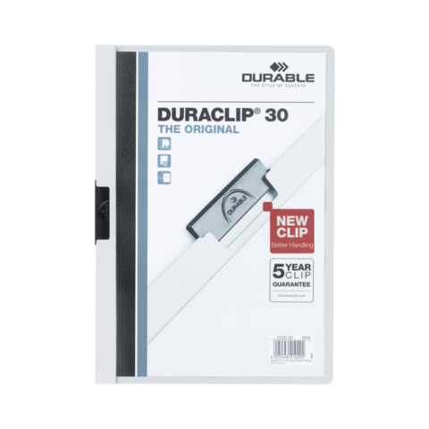 Cartellina con clip Durable DURACLIP® A4 bianco - …