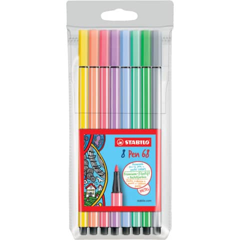 Pennarelli Stabilo Pen 68 tratto 1 mm conf. …