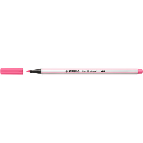 Pennarello Stabilo Pen 68 brush - punta a pennello - M 1 mm rosa 568/29