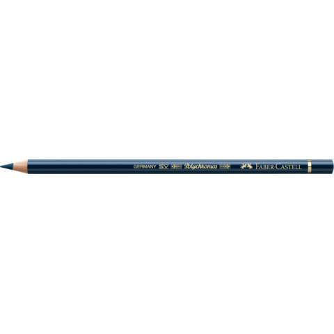 Matite colorate permanenti Faber Castell Polychromos mina 3,8 mm conf. 6 pezzi - indaco scuro - 110157