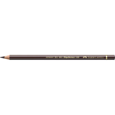 Matite colorate permanenti Faber Castell Polychromos mina 3,8 mm conf. 6 pezzi - terra d'Umbria bruciato - 110280