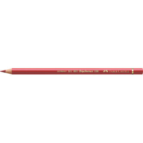 Matite colorate permanenti Faber Castell Polychromos mina 3,8 mm conf. 6 pezzi - rosso pompei - 110191