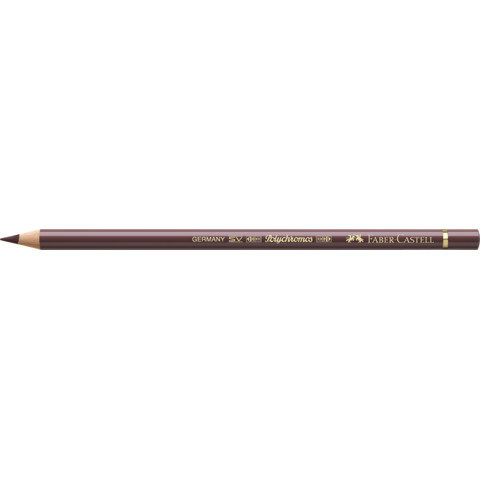 Matite colorate permanenti Faber Castell Polychromos mina 3,8 mm conf. 6 pezzi - Marrone van-Dyck - 110176