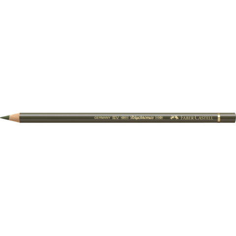 Matite colorate permanenti Faber Castell Polychromos mina 3,8 mm conf. 6 pezzi - verde oliva giallastro - 110173