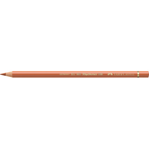 Matite colorate permanenti Faber Castell Polychromos mina 3,8 mm conf. 6 pezzi - ocra bruciato - 110187