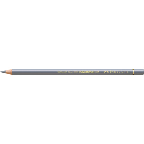 Matite colorate permanenti Faber Castell Polychromos mina 3,8 mm conf. 6 pezzi - grigio freddo III - 110232