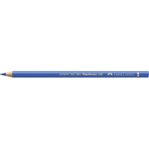 Matite colorate permanenti Faber Castell Polychromos mina 3,8 mm conf. 6 pezzi - oltremare - 110120