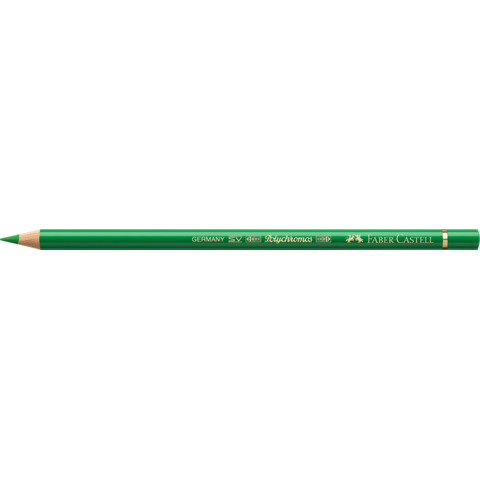 Matite colorate permanenti Faber Castell Polychromos mina 3,8 mm conf. 6 pezzi - verde permanente - 110266