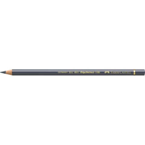 Matite colorate permanenti Faber Castell Polychromos mina 3,8 mm conf. 6 pezzi - grigio freddo V - 110234