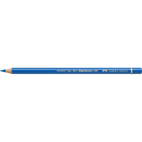 Matite colorate permanenti Faber Castell Polychromos mina 3,8 mm conf. 6 pezzi - blu cobalto verdastro - 110144