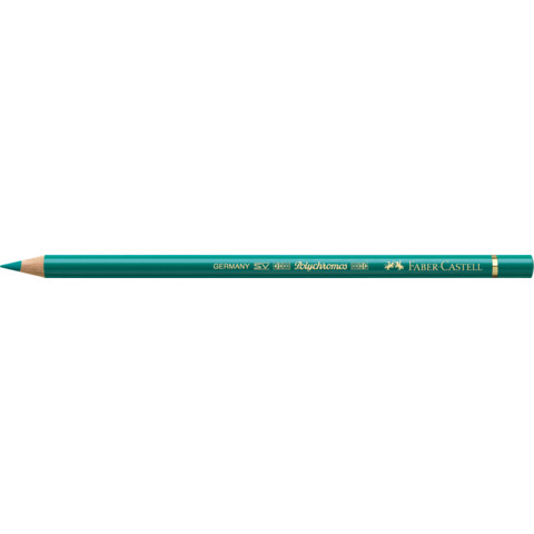Matite colorate permanenti Faber Castell Polychromos mina 3,8 mm conf. 6 pezzi - verde cromo ossido ardente - 110276