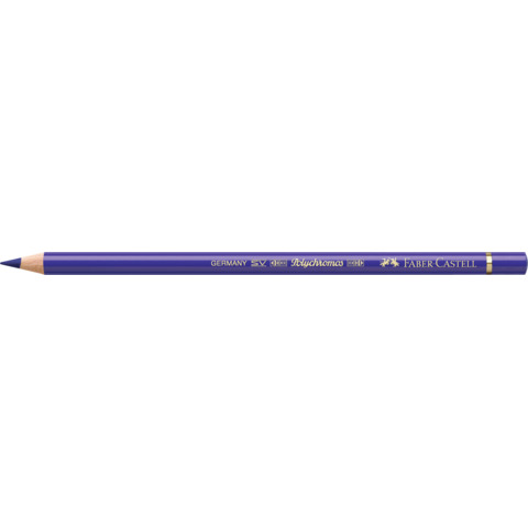Matite colorate permanenti Faber Castell Polychromos mina 3,8 mm conf. 6 pezzi - viola blu - 110137