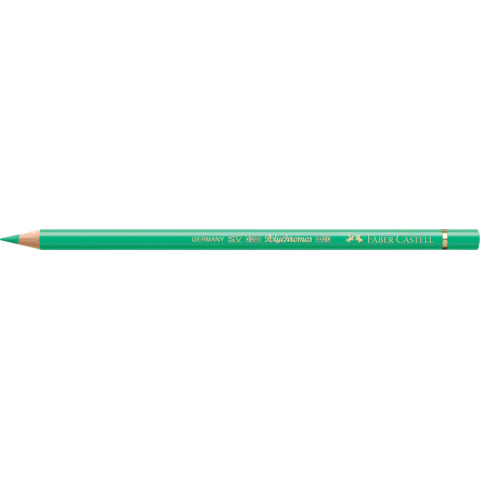 Matite colorate permanenti Faber Castell Polychromos mina 3,8 mm conf. 6 pezzi - verde ftalico chiaro - 110162