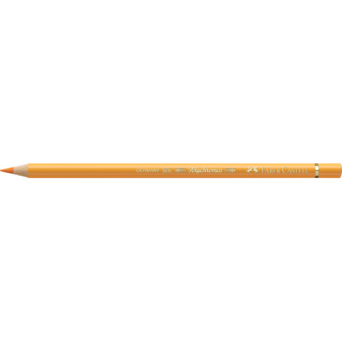 Matite colorate permanenti Faber Castell Polychromos mina 3,8 mm conf. 6 pezzi - giallo cromo scuro - 110109