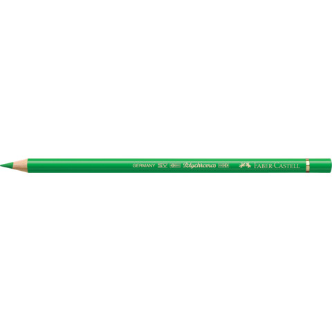 Matite colorate permanenti Faber Castell Polychromos mina 3,8 mm conf. 6 pezzi - verde foglia - 110112