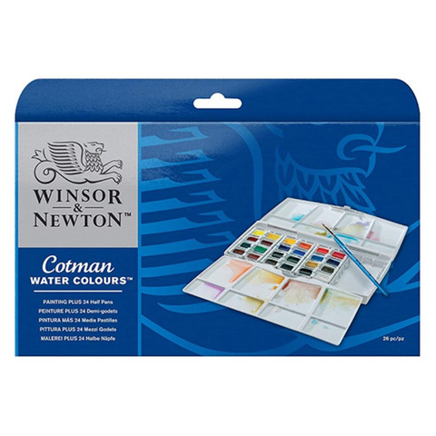 Acquerello tascabile Winson&Newton Cotman 24 mezzi godet assortiti …