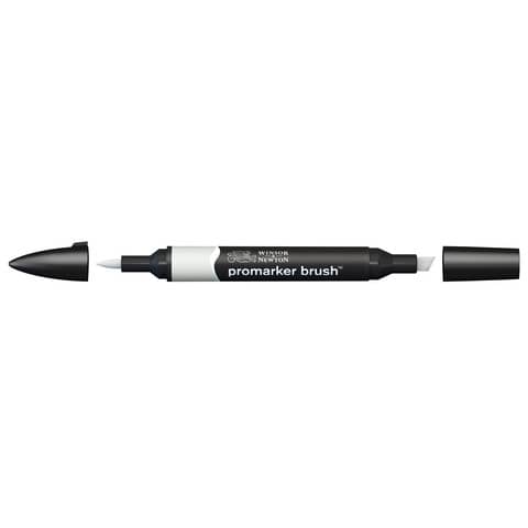 Pennarelli Winsor&Newton Promarker Brush doppia punta scalpello-pennello - cool grey 2 CG2 - 0204160