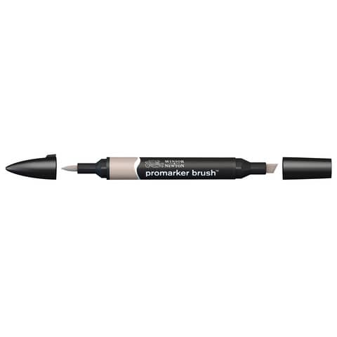 Pennarelli Winsor&Newton Promarker Brush doppia punta scalpello-pennello - warm grey 2 WG2 - 0204133