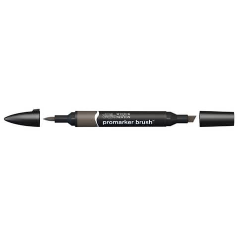 Pennarelli Winsor&Newton Promarker Brush doppia punta scalpello-pennello - warm grey 5 WG5 - 0204129