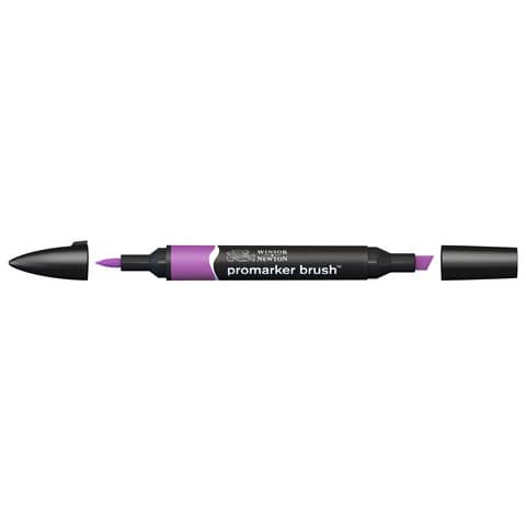 Pennarelli Winsor&Newton Promarker Brush doppia punta scalpello-pennello - purple V546 - 0204542