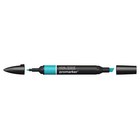 Pennarelli Winsor&Newton Promarker doppia punta fine-larga - turchese C247 - 0203654