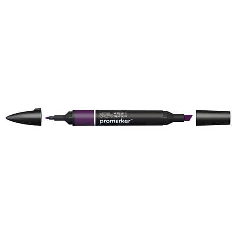 Pennarelli Winsor&Newton Promarker doppia punta fine-larga - aubergine V524 - 0203290