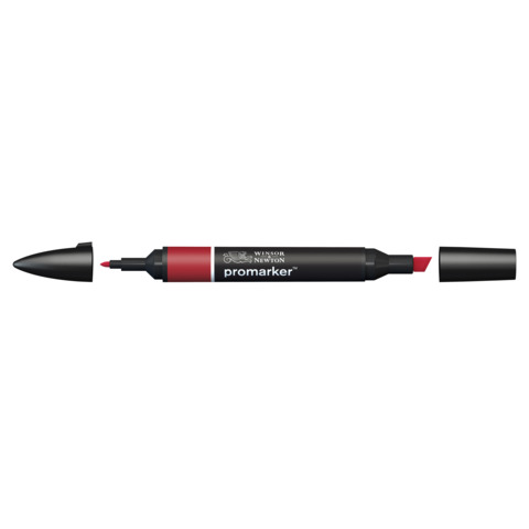 Pennarelli Winsor&Newton Promarker doppia punta fine-larga - firebrick R735 - 0203004