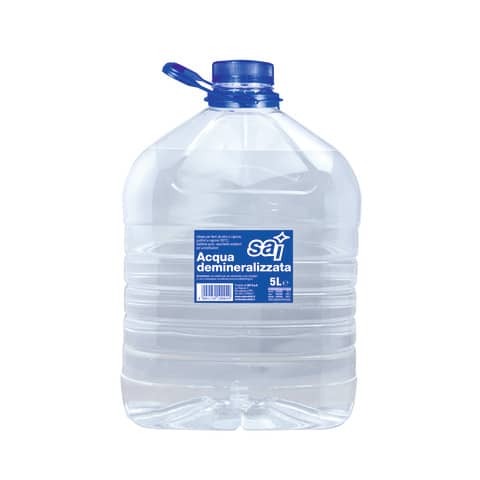 Acqua demineralizzata SAI - formato 5 litri - …