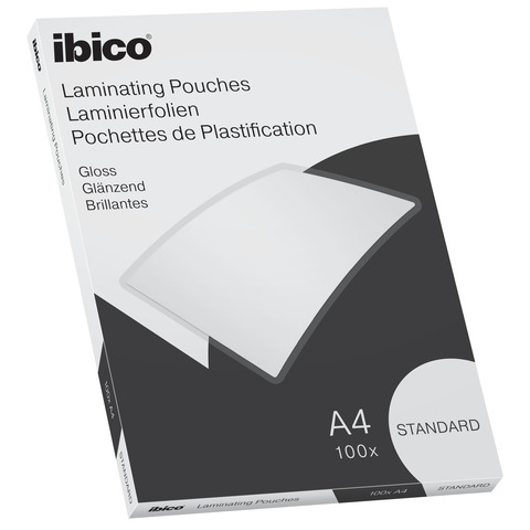 Pouches per plastificatrici IBICO BASICS Standard 125 µm A4 - conf.100 pezzi - 627310