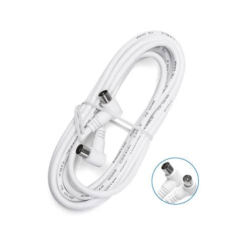 Cavo antenna TV bianco Aigostar 5 m 211349