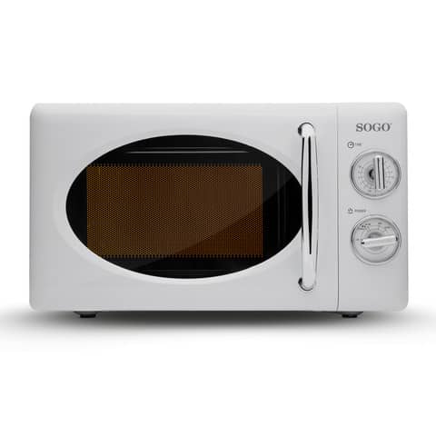 Microonde in alluminio Sogo Vintage 20 litri - 700 W bianco - HOR-SS-890-W