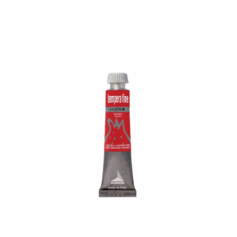Tempera fine Maimeri in tubetto 20 ml rosso scarlatto M2502274