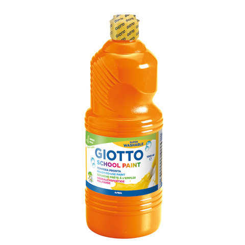 Tempera pronta Giotto School Paint in flacone 1 L arancione - F53550500