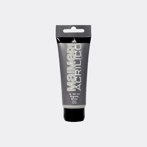 Colore acrilico Maimeri in tubetto 75 ml argento …