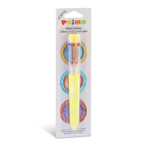 Penna a sfera 10 colori Primo 10 626BIRO10
