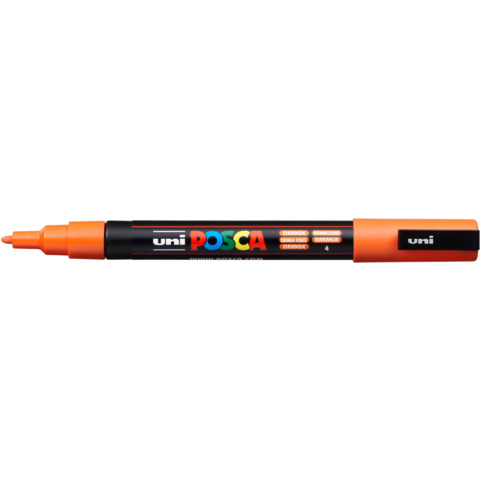 Marcatore a tempera POSCA Uni-Ball punta tonda 0,9-1,3 mm arancio M PC3M AR