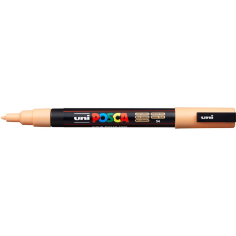 Marcatore a tempera POSCA Uni-Ball punta tonda 0,9-1,3 mm arancio chiaro M PC3M ACC