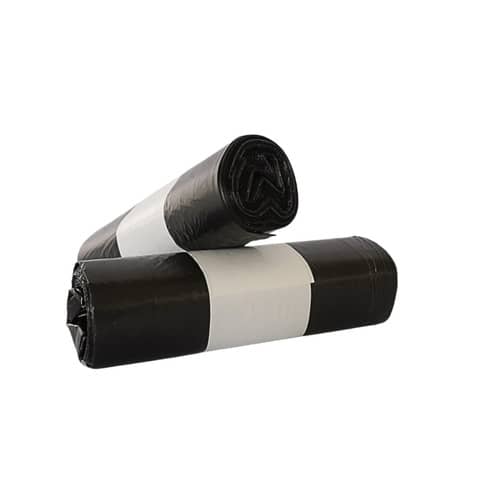 Sacchi immondizia per rifiuti inorganici Erisack 25 L 48x57 cm - 9 µm nero - rotolo da 25 pezzi - SP149