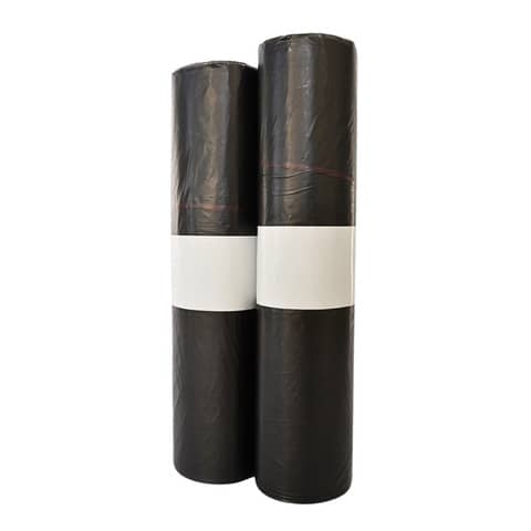 Sacchi immondizia per rifiuti inorganici Erisack 100 L 72x110 cm - 12 µm nero - rotolo da 20 pezzi - SP158